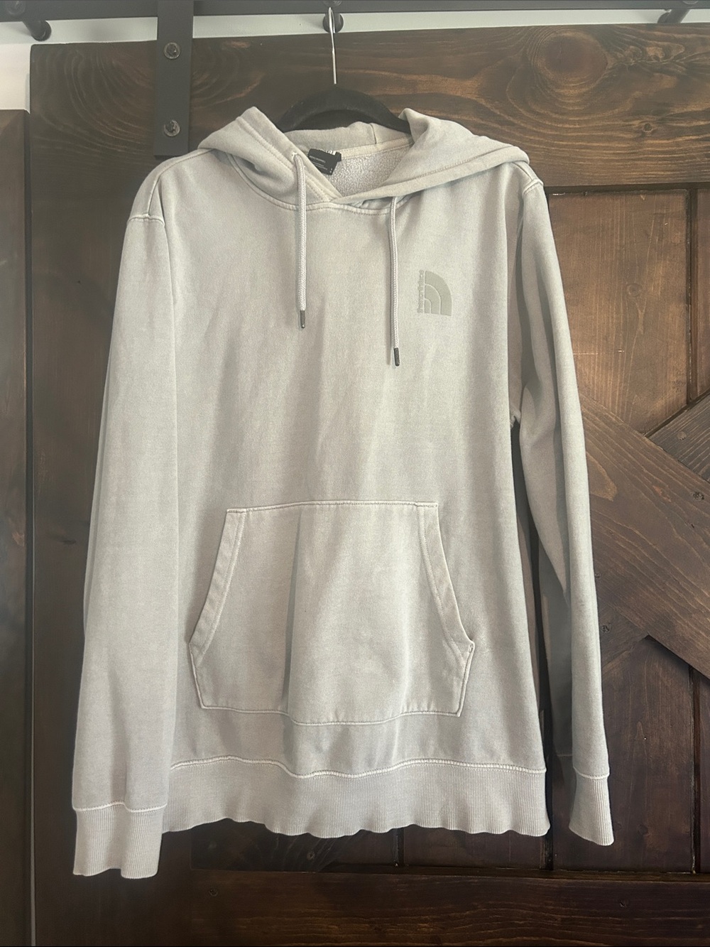 Men North Face Grey Hoodie